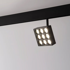 Luminaria cuadrada LED para carril magnético 48V - 9W - CRI90 - UGR18 - OSRAM - Barcelona Led-