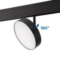 Round LED luminaire for magnetic track 48V - Ø14.2cm - 18W - CRI90 - OSRAM 3