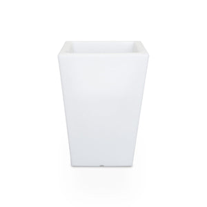 Macetero cuadrado LED RGBW - 12W - Recargable - Mando a distancia - Barcelona Led-Mobiliario