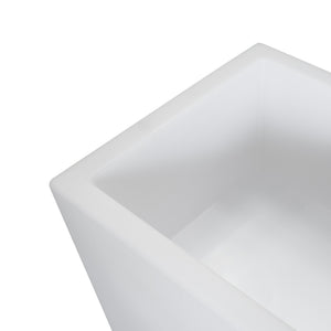 Macetero cuadrado LED RGBW - 24W - Recargable - Mando a distancia (7)