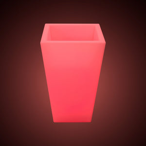 Macetero cuadrado LED RGBW - 24W - Recargable - Mando a distancia (11)