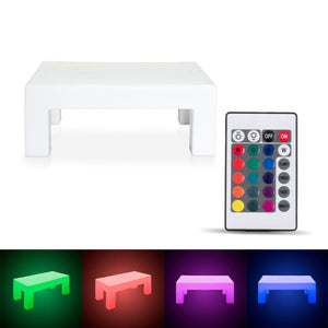 Mesa de centro LED RGBW - 20W - Recargable - Barcelona Led-Mobiliario