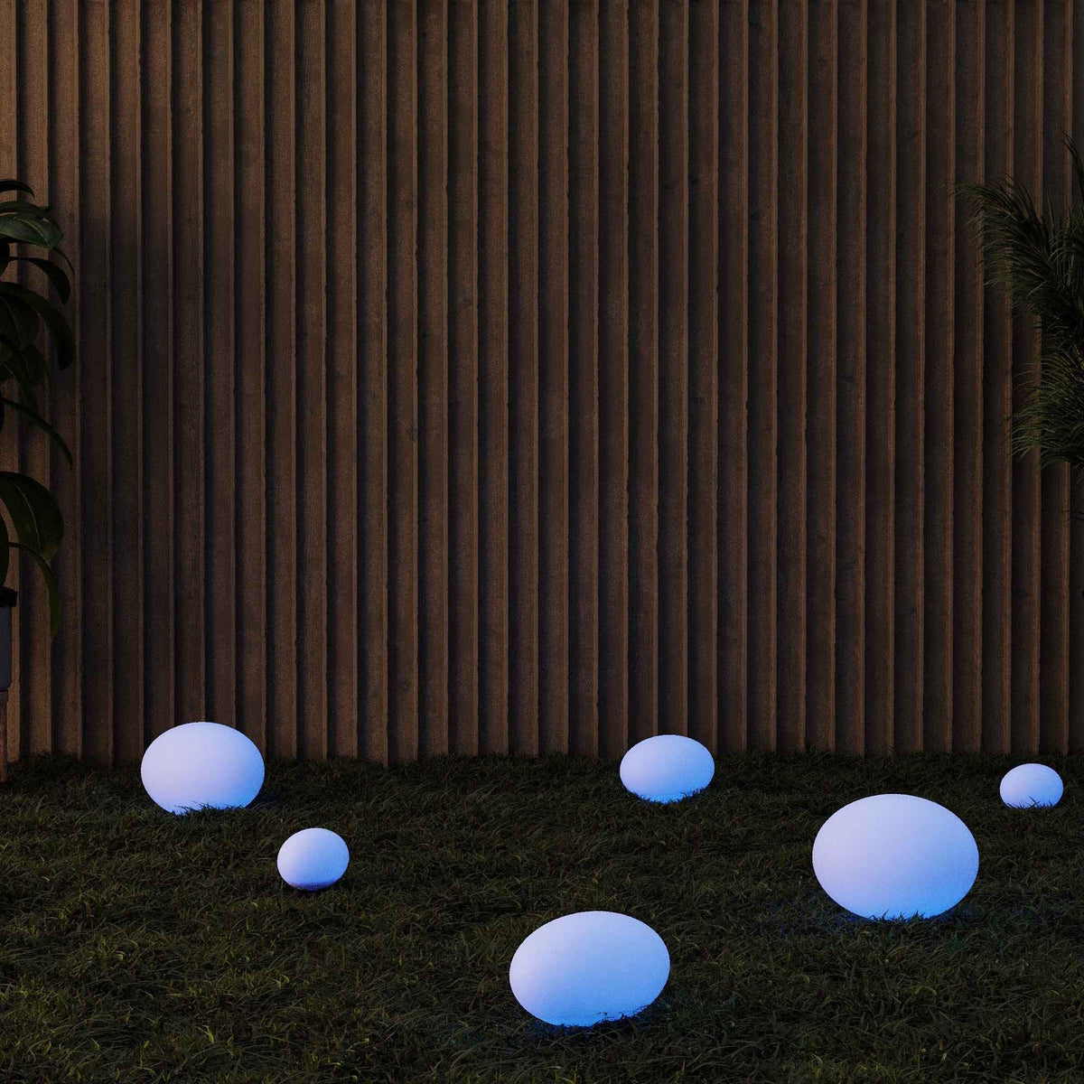 Lámpara de exterior "Stone" - RGBW - 1W - Ø35 - Recargable (1)