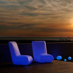 Asiento luminoso LED RGBW - 16W - Recargable - Barcelona Led-Mobiliario