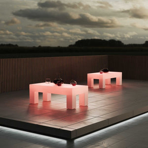 Mesa de centro LED RGBW - 20W - Recargable - Barcelona Led-Mobiliario