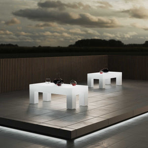 Mesa de centro LED RGBW - 20W - Recargable - Barcelona Led-Mobiliario
