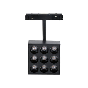 Luminaria cuadrada LED para carril magnético 48V - 9W - CRI90 - UGR18 - OSRAM - Barcelona Led-