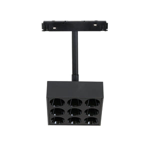 Luminaria cuadrada LED para carril magnético 48V - 9W - CRI90 - UGR18 - OSRAM - Barcelona Led-