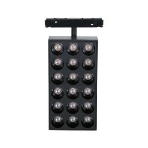 Luminaria cuadrada LED para carril magnético 48V - 18W - CRI90 - UGR18 - OSRAM - Barcelona Led-