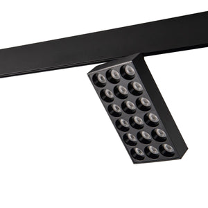 Luminaria cuadrada LED para carril magnético 48V - 18W - CRI90 - UGR18 - OSRAM - Barcelona Led-