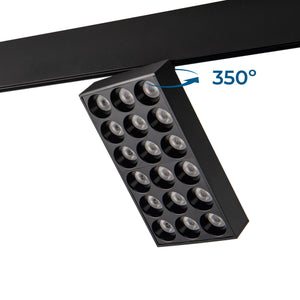 Luminaria cuadrada LED para carril magnético 48V - 18W - CRI90 - UGR18 - OSRAM (11)