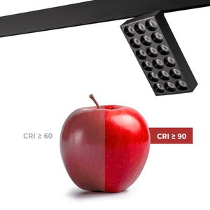 Luminaria cuadrada LED para carril magnético 48V - 18W - CRI90 - UGR18 - OSRAM - Barcelona Led-