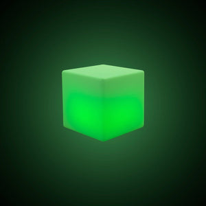 Cubo luminoso LED RGBW - 4W - Recargable - Barcelona Led-Mobiliario