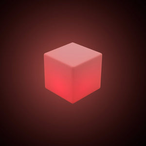 Cubo luminoso LED RGBW - 4W - Recargable - Barcelona Led-Mobiliario