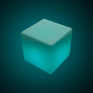 Cubo luminoso LED RGBW - 6W - Recargable - Barcelona Led-Mobiliario