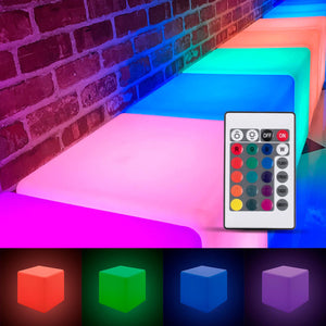 Cubo luminoso LED RGBW - 6W - Recargable (12)