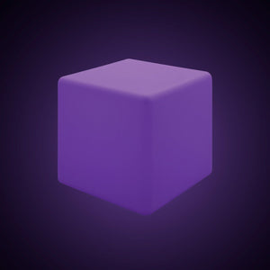 Cubo luminoso LED RGBW - 6W - Recargable - Barcelona Led-Mobiliario