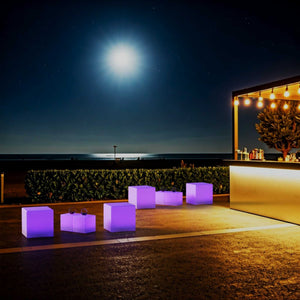 Cubo luminoso LED RGBW - 4W - Recargable (2)