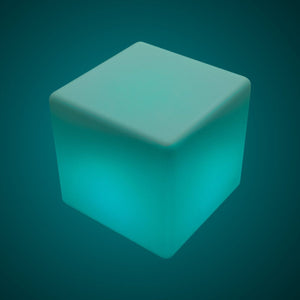 Cubo luminoso LED RGBW - 12W - Recargable - Barcelona Led-Mobiliario