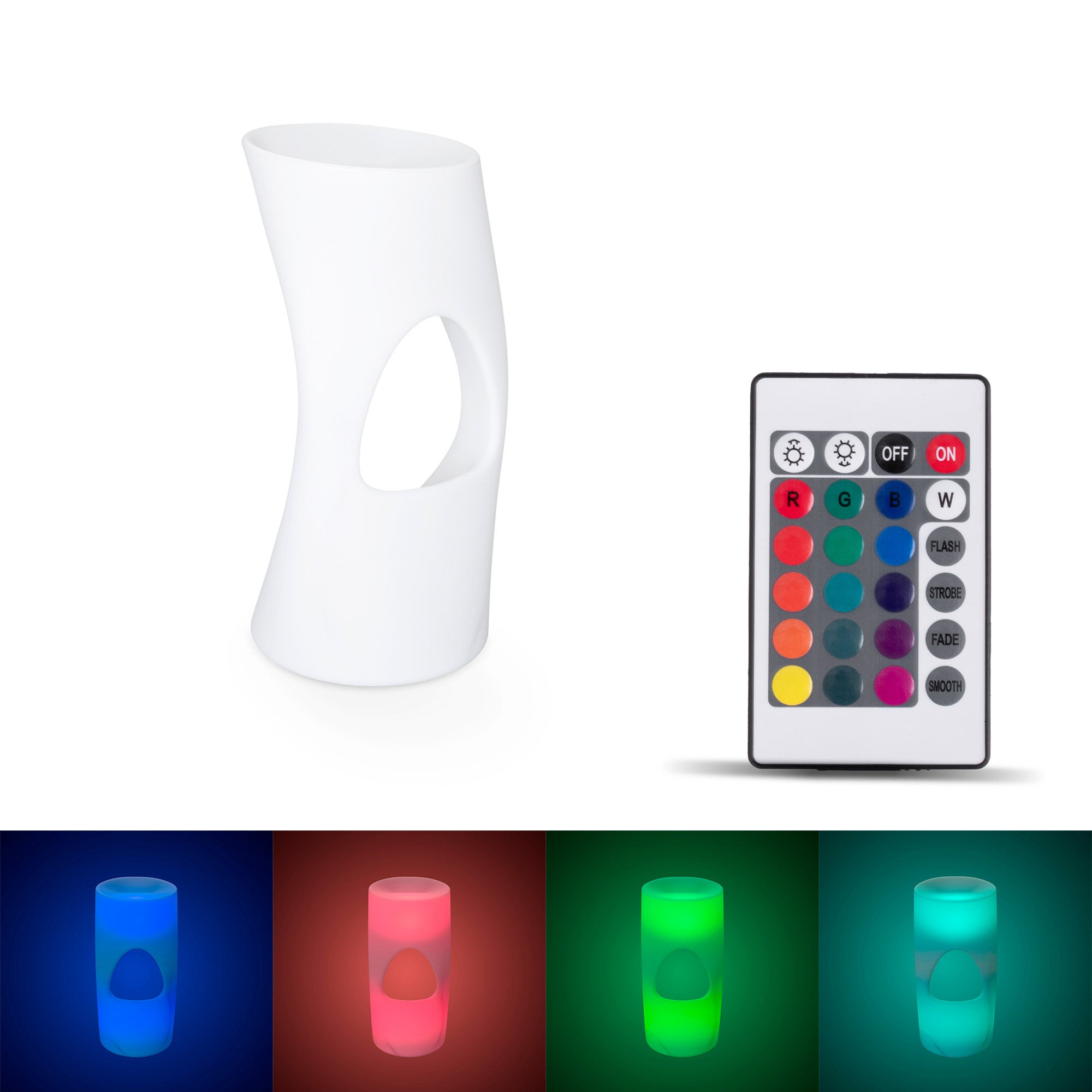 Asiento luminoso LED RGBW - 12W - Recargable (1)