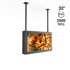 Pantalla LCD 32" Full HD - Outdoor - Soporte de techo -Android - IP65 - Barcelona Led-Signage