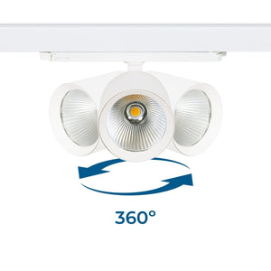 Proyector LED para carril trifásico 36W - DALI - CCT - CRI90 - Chip OSRAM - Barcelona Led-