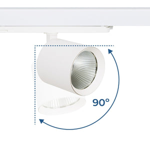 Proyector LED para carril trifásico 36W - DALI - CCT - CRI90 - Chip OSRAM - Barcelona Led-