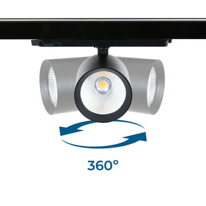 Proyector LED para carril trifásico 36W - DALI - CCT - CRI90 - Chip OSRAM - Barcelona Led-