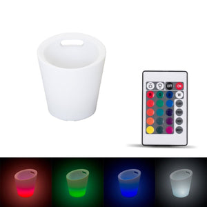 Cubitera LED RGBW - 6W - Ø 29 cm - Recargable - Barcelona Led-Mobiliario