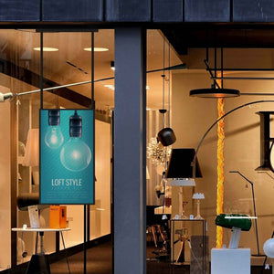 Display LCD FULL HD 43" para Escaparates con Soporte de techo - Alto Brillo 2500 NITS - Android - Barcelona Led-Signage