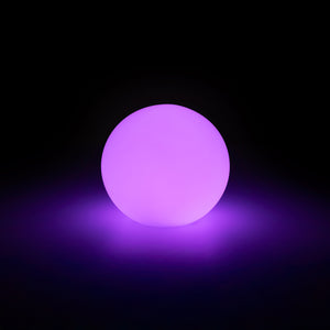 Lámpara de mesa o suelo esfera exterior - RGBW - 1W - Ø20cm - Recargable (11)