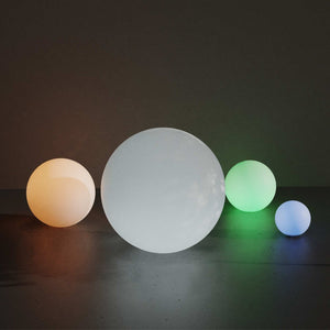 Lámpara de mesa o suelo esfera exterior - RGBW - 1W - Ø20cm - Recargable (14)