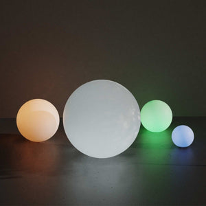 Lámpara de mesa o suelo esfera exterior - RGBW - 1W - Ø20cm - Recargable - Barcelona Led-
