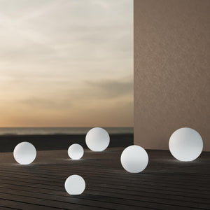 Lámpara de mesa o suelo esfera exterior - RGBW - 1W - Ø20cm - Recargable (15)