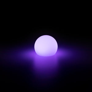 Lámpara de mesa o suelo esfera exterior - RGBW - 1W - Ø12cm - Recargable (12)