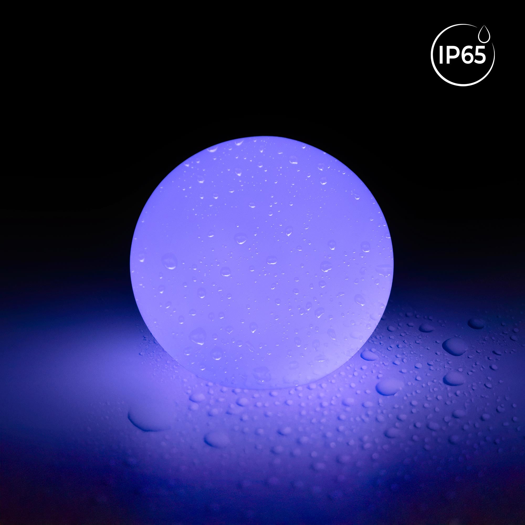 Lámpara de mesa o suelo esfera exterior - RGBW - 1W - Ø25cm - Recargable (1)