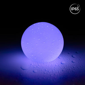 Lámpara de mesa o suelo esfera exterior - RGBW - 1W - Ø25cm - Recargable (1)