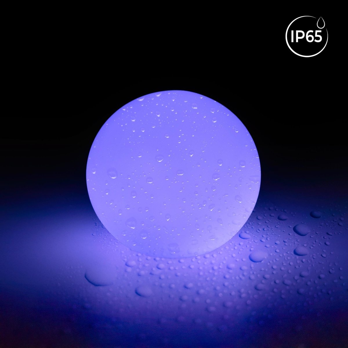 Lámpara de mesa o suelo esfera exterior - RGBW - 1W - Ø25cm - Recargable - Barcelona Led-