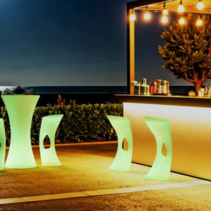 Asiento luminoso LED RGBW - 12W - Recargable - Barcelona Led-Mobiliario