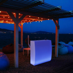 Barra de bar LED RGBW - 64W - Recargable - Barcelona Led-Mobiliario
