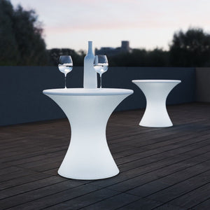 Mesa luminosa LED RGBW - 58 x Ø60 cm - 12W - Recargable - Barcelona Led-Mobiliario