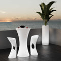 LED RGBW Illuminated Table - 110 x Ø60 cm - 32W - Rechargeable 2