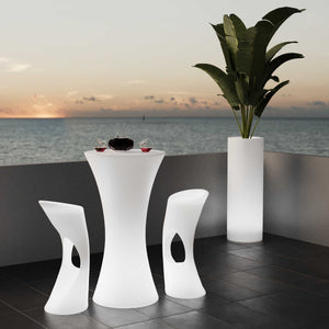 Mesa luminosa LED RGBW - 110 x Ø60 cm - 32W - Recargable (1)