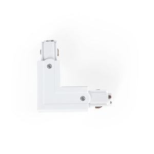 Unión rígida en L para carril trifásico superficie - GEN2 - IZQUIERDA - Barcelona Led-Accesorios