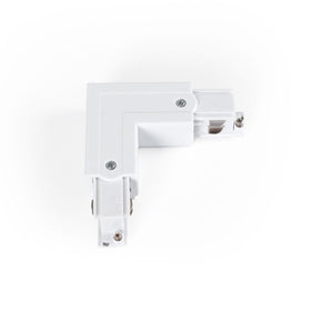 Unión rígida en L para carril trifásico superficie - GEN2 - IZQUIERDA - Barcelona Led-Accesorios
