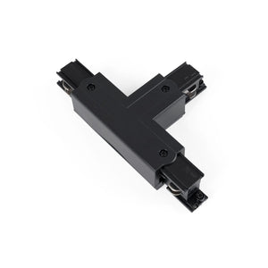 Unión rígida en T para carril trifásico superficie - GEN2 - IZQUIERDA - Barcelona Led-Accesorios