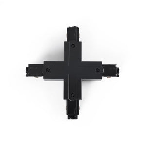 Unión rígida en X para carril trifásico de superficie - GEN2 - Barcelona Led-Accesorios