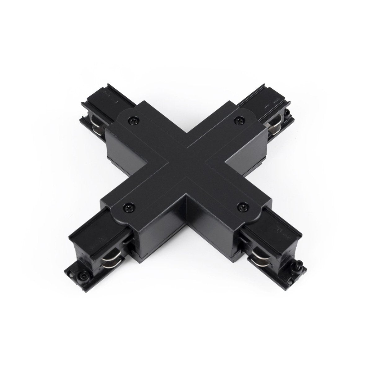 Unión rígida en X para carril trifásico de superficie - GEN2 - Barcelona Led-Accesorios