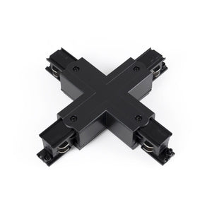 Unión rígida en X para carril trifásico de superficie - GEN2 - Barcelona Led-Accesorios
