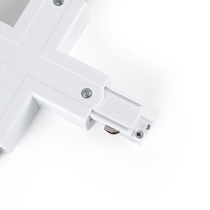 Unión rígida en X para carril trifásico de superficie - GEN2 - Barcelona Led-Accesorios
